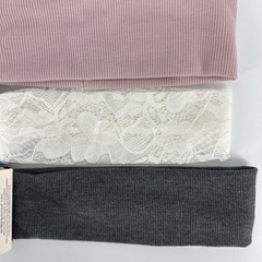 10 PACK Cotton On Rubi Soft Headband Assorted Colors Ribbed & Lace Headbands