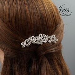 Bridal Hair Comb Clear Crystal Headpiece Wedding Hair Accessories 05320 Silver