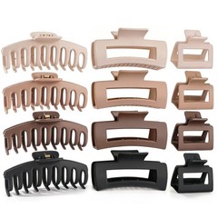Tonater 12 Pack Matte Hair Claw Clips, 3 1 Count (Pack of 12), Neutral Color