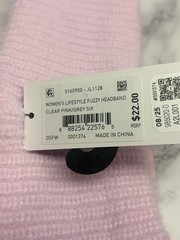 Adidas Women’s Fuzzy Headband Pink Fleece Lined OSFW Winter Ear Warmer NWT