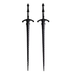 2PCS Retro Viking Hair Sticks – Black Gothic Metal Sword Hair Pins for Women,…