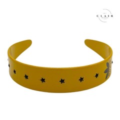 Gucci x Adidas Collaboration Headband Yellow Star Logo Women Brand New Unused