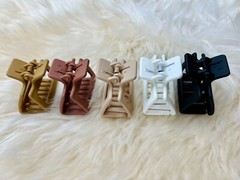 5pc Hair Claw Women Thick Thin Hair Square Matte Texture Rectangle Hair Styling