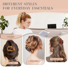 Flat Hair Clips for Women, 6 PCS Flat Claw Clips for Women, Duckbill Hair Clips