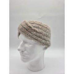 Universal Thread Headband One SZ Grey Tan Womens Alpaca Wool Blend Twisted Front