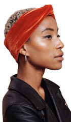 NWT I’m With The Band Velvety Sienna Burnt Orange Turban Headband Size OSFM