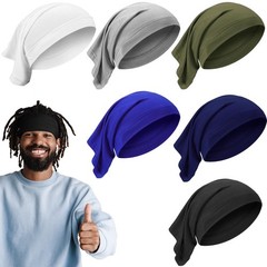 SATINIOR 6 Pcs Spandex Dreadlock Cap 1 Count (Pack of 1), Classic Color