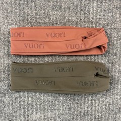 Vuori Head Band Womens One Size Green Coral Daily Sweat Lot Running Yoga Workout