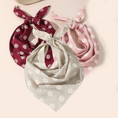 Floral Printed Triangular Headscarf for Women For Fitness Workout Wear