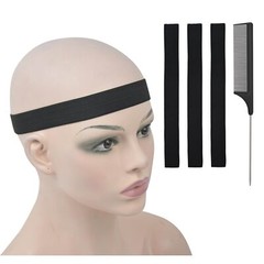 3 Pcs Lace Melting Bands Adjustable Elastic Wig Headbands for Lace Frontal