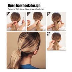 20-Pack Women’s Ponytail Hooks Elastic Hair Ties & Accessories