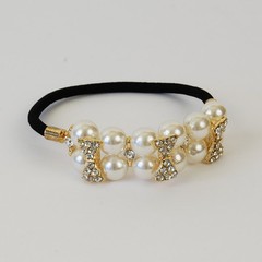 Pearl and Rhinestone Fashion Hair Ties