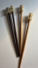 Pearl Hair Sticks Chopsticks Set | Decorative Hair Pins Bun Accessories