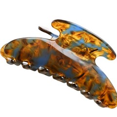 Hair Claw for Women 4 inch Waterproof Clip 1 Count (Pack of 1), brown
