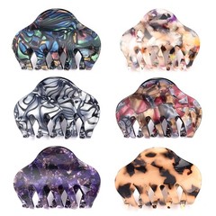 Tortoise Shell Hair Claw Clips, 2.4 Inch Medium Size Acrylic Hair Banana Barrett