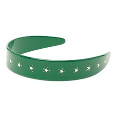 GUCCI x adidas Trefoil Headband Hair Accessory Green Plastic Used