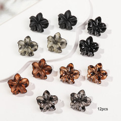 12/24/30Pcs Mini Flower Hair Claw Clips Pack for Women Girl Cute Hair Accessorie