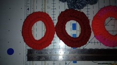 Hand made Crochet Hair Scrunchies Lot Of TEN (10)