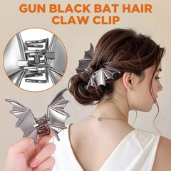 KFHENSOMR 3Pcs Large Metal Spider Bat Hand Hair 1 Count (Pack of 3), Black
