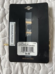 nOir Gold-Tone Hair Pin Barretts Rhinestones & Pearls Cross ‘BLESSED’ NWT