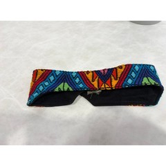 Tribal Sportswear Earthmonster Headband Multi Color Geometric Embroidered Fleece