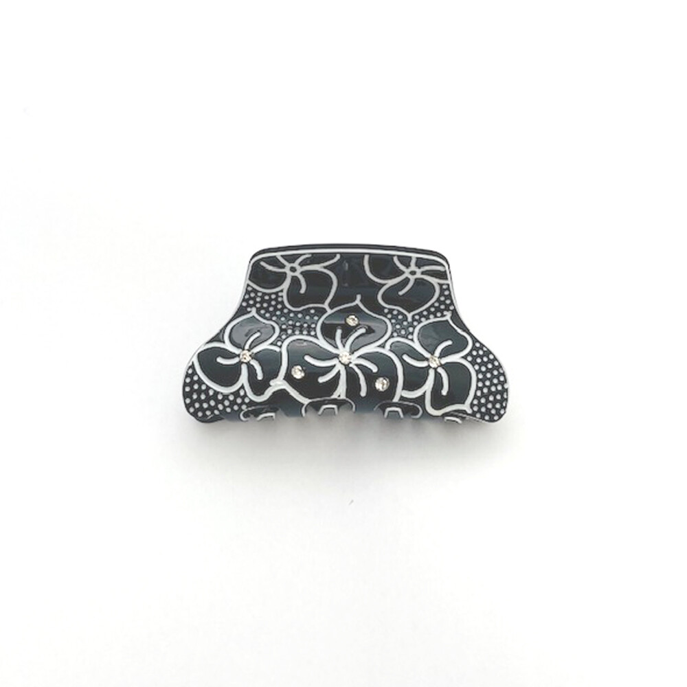 Hair Accessory – Black and White Hair Jaw Claw Clip (STS11002)