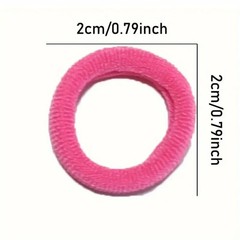 200pcs Vibrant Colorful Elastic Hair Bands for Girls & Women – Small Rubber
