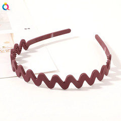 Simple Wave anti Slip Plastic Hairbands Headband Women Girls Kids Scrunchie Hair