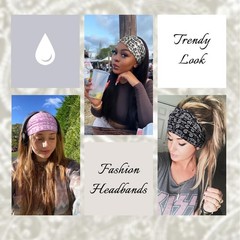 7 Inches Extra Wide Headbands for Women, 4 Packs Boho Large Turban Head Bands…