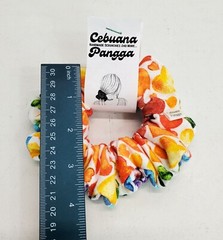Handmade Women’s Scrunchies sz Large Multicolor Snuggle Flannel Hearts Print New