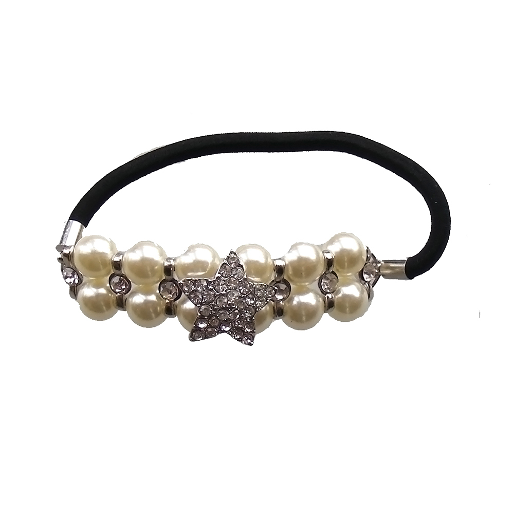 Hair Accessory – Star Rhinestone Elastic Ponytail Holder (STS056)