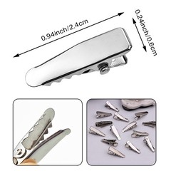 160Pcs Alligator Hair Clips Small Crocodile Clips Flat Hair Bow for DIY Hair …