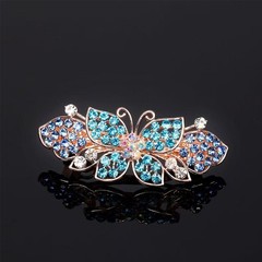 3P Multicolor Butterfly Hair Barrettes Sparkly Hair Clips Women Hair Accessories
