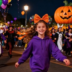 Disney. Parks Orange pumpkin Ghost Headband Halloween new Ears cute hairband