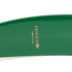 GUCCI x adidas Trefoil Headband Hair Accessory Green Plastic Used