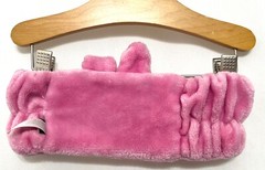 240329 Home LINE FRIENDS BT21 Pink Cooky Face Washing Spa Headband EUC