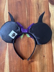 Disney Villains Maleficent Light Weight Ears Headband Horns Sleeping Beauty Bow