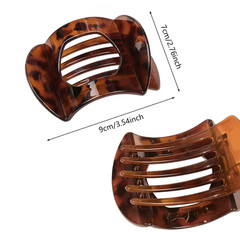 Flat Hair Claw Clip Korean French Leopard Hair Accessory