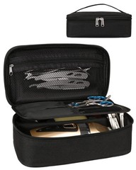 Meiiy Barber Tool Bag, Hair Clipper Bag Cutting 9x5x2.8 inches, Black-s