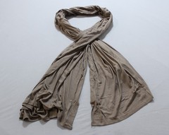 Hawaa Women’s Cotton Jersey Hijab BL1 Light Brown Size Standard 180cm x 80cm