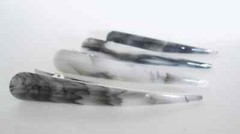 1 random black white gray acrylic and metal alligator hair clip
