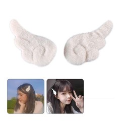 Cartoon Angel Wing Hair Clips Cute Plush Hairpins Lovely Non Slip Barrettes