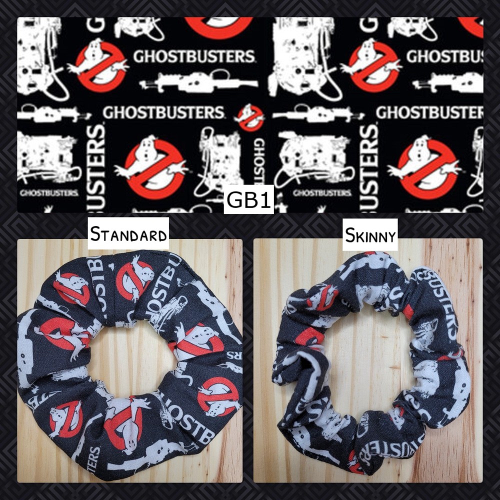 Ghostbusters Scrunchies | Handmade in the USA | Long Lasting Silicone Elastic