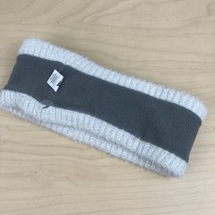 Adidas Women’s Lifestyle Fuzzy Headband Ear Warmers White Alumina Grey NWT