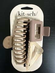 Kitsch Recycled Plastic Assorted Claw Clips 3 Piece Set [NEW]