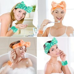 6pcs Headband and Wristband for Face Washing, Makeup Spa Skincare Headband, Skin