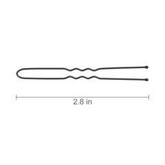 2.8 Inch U Shaped Hair Pins for Women Girls, Long Hair Pin Bobby Pin for Secu…