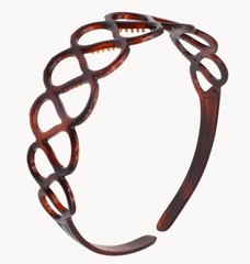 Parcelona French Twisted Loops Hair Band 1.25” Wide Flexible Headband NEW