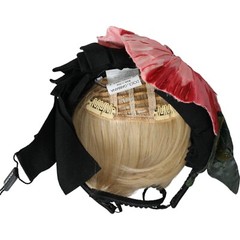 DOLCE & GABBANA Diadem Black Viscose White Hair Parrucchiera Headband 1500usd