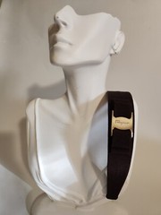 Salvatore ferragamo Vara Ribbon Headband Hair Accessory Dark Purple
